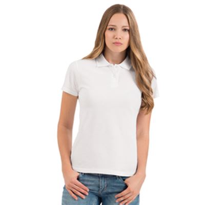 POLO DONNA BIANCO M/M PIQUE'